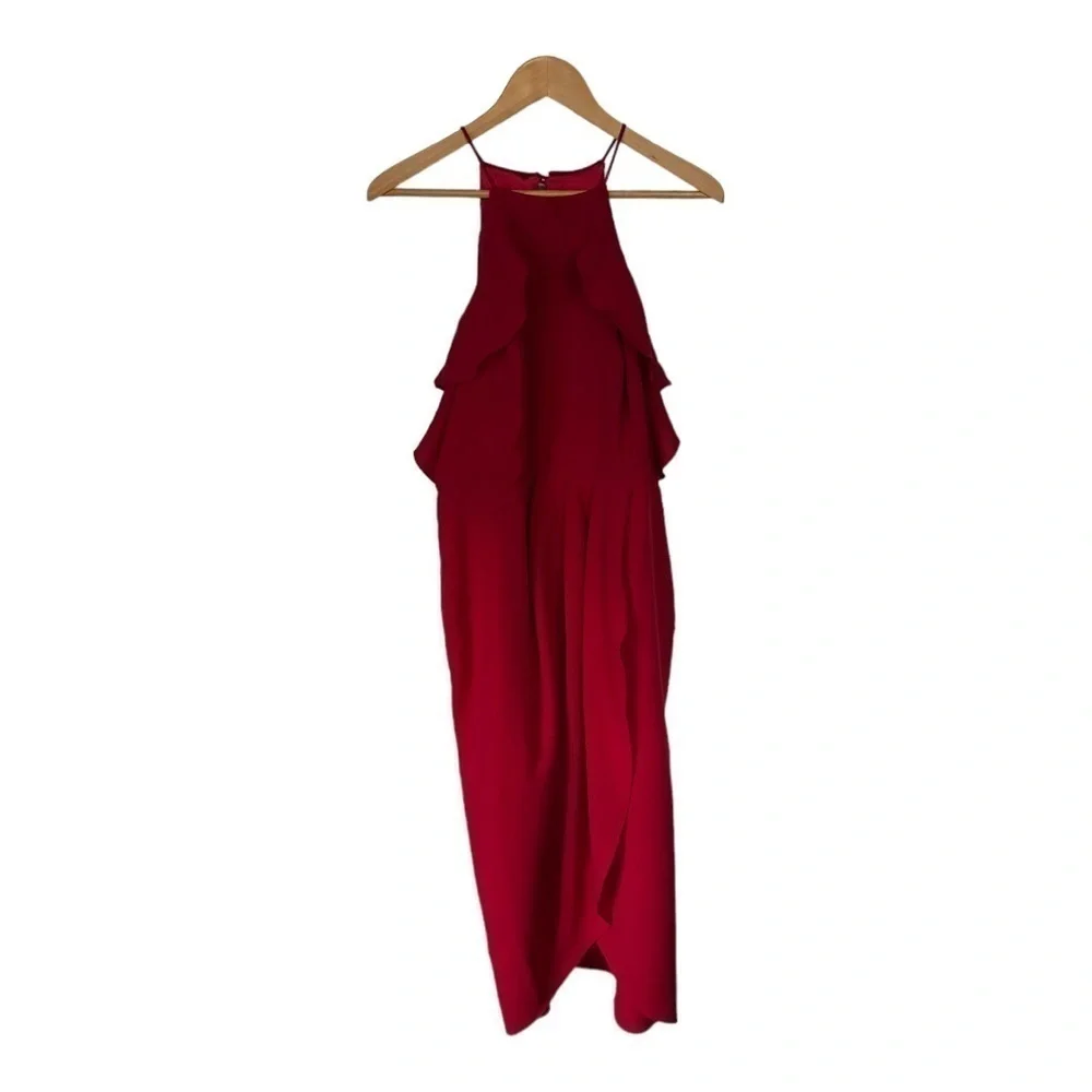 City‎ Chic Love Siren Ruffled Cold Shoulder Tulip Midi Dress Size 12 New